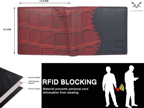 AL FASCINO Make in India Leather Wallet for Men in Saudi Arabia