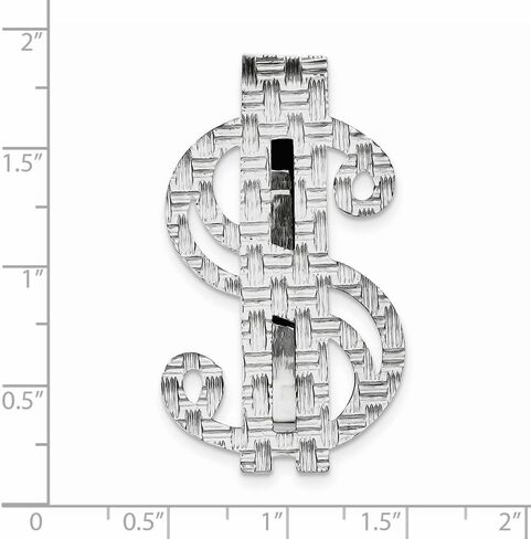 Sonia Jewels Sterling Silver Dollar Sign Money Clip (25mm x 45mm) in Saudi Arabia