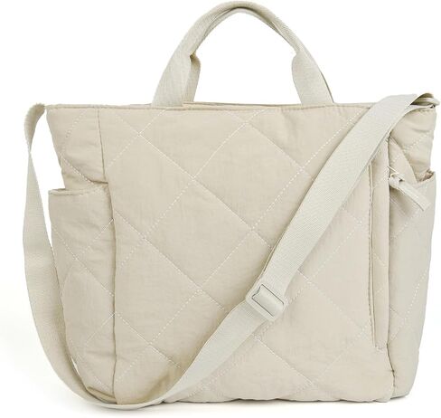 Women Large Quilted Tote Bag Lightweight Puffer Hobo Handbag Padding Shoulder Bag Nylon Padded Crossbody Bag Purse in Kuwait