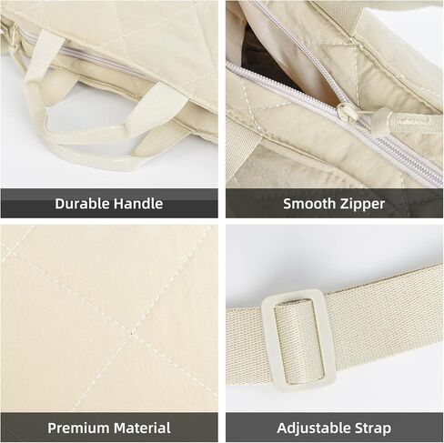 Women Large Quilted Tote Bag Lightweight Puffer Hobo Handbag Padding Shoulder Bag Nylon Padded Crossbody Bag Purse in Kuwait