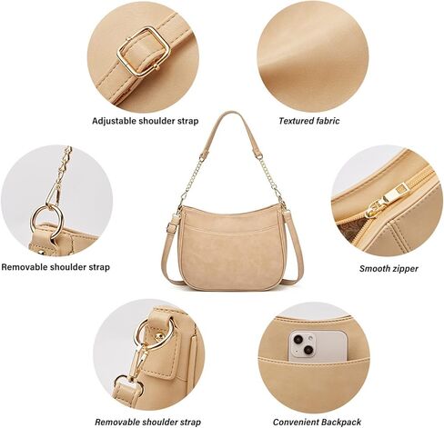 Women Hobo Handbag Purse Tote Shoulder Top Handle Satchel Crossbody Bag in Kuwait