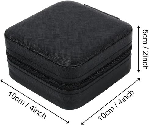 Small Jewelry Box, Mini Travel Jewelry Box Organizer Travel Jewelry Case Jewelry Travel Organizer Display Storage Case with Mirror for Rings Earrings Necklace Bracelets Jewelry in Saudi Arabia