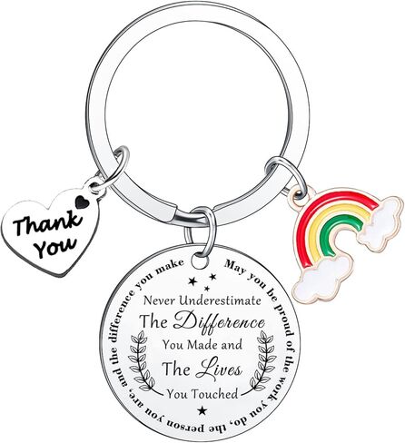 Appreciation Gift Thank You Keyring for Volunteer Employee Coach Nurse Teacher Social Worker Gifts for Women Men in Saudi Arabia