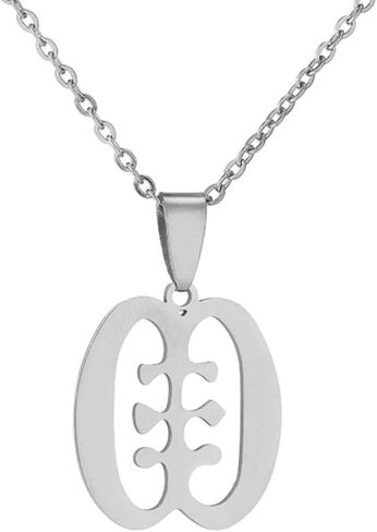 Gold Color & Stainless Steel Material African Adinkra Symbols Pendant Necklaces for Ethnic Jewelry Gift in Saudi Arabia