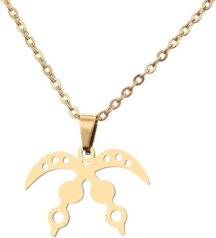 Gold Color & Stainless Steel Material African Adinkra Symbols Pendant Necklaces for Ethnic Jewelry Gift in Saudi Arabia