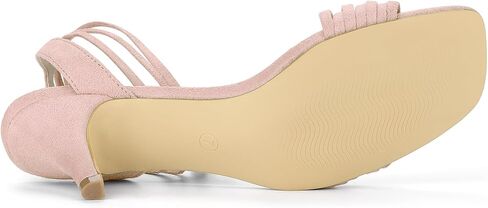 Allegra K Women's Kitten Heel Lace Up Suede Heel Sandals in Kuwait