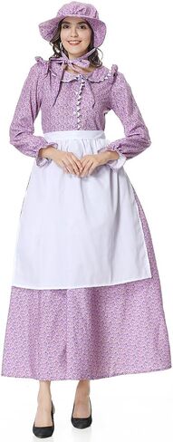 فستان نسائي رائد، زي استعماري تاريخي، فستان Prairie Amish للنساء in Kuwait