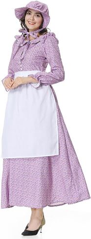 فستان نسائي رائد، زي استعماري تاريخي، فستان Prairie Amish للنساء in Kuwait