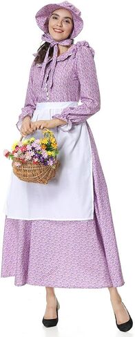 فستان نسائي رائد، زي استعماري تاريخي، فستان Prairie Amish للنساء in Kuwait