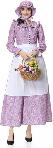 فستان نسائي رائد، زي استعماري تاريخي، فستان Prairie Amish للنساء in Kuwait