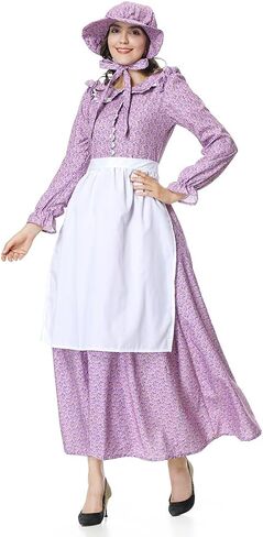 فستان نسائي رائد، زي استعماري تاريخي، فستان Prairie Amish للنساء in Kuwait