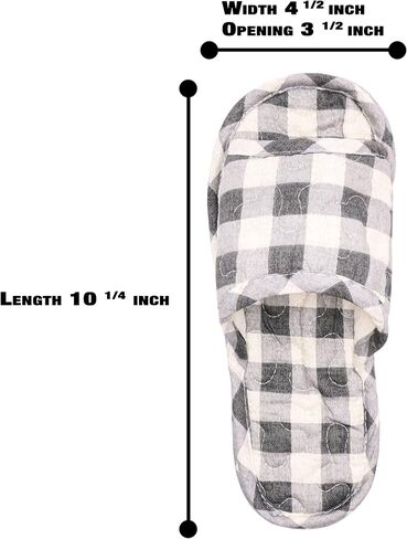 House Slippers for Women - Light Weight Cotton Quilted Home Slippers, Machine Washable Odorless slide for Sweaty foot in Saudi Arabia