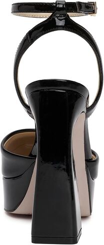Jessica Simpson Women's Deirae Platform Ankle Strap Pump, Black, 6.5 in Saudi Arabia