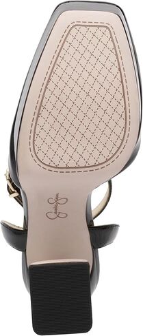 Jessica Simpson Women's Deirae Platform Ankle Strap Pump, Black, 6.5 in Saudi Arabia