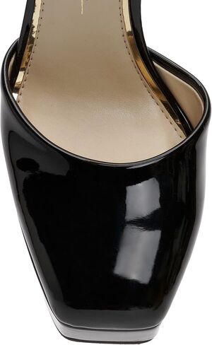 Jessica Simpson Women's Deirae Platform Ankle Strap Pump, Black, 6.5 in Saudi Arabia