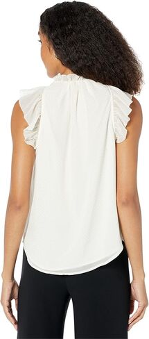 Michael Kors Dewdrop Ruffle Top Bone LG in Saudi Arabia