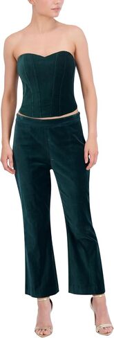 BCBGMAXAZRIA Women's Strapless Sweetheart Neck Velvet Top in Saudi Arabia