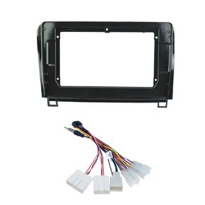 10.1'' Car Stereo Radio Fascia Frame Panel Trim with 16pin Power Harness fits for Toyota Tundra 2007-2013 Sequoia 2008-2018