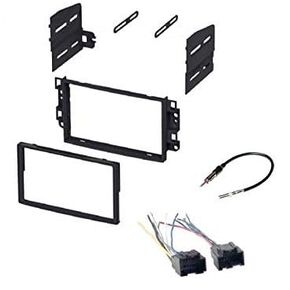Double Din Car Stereo Kit, Wire Harness, Antenna Adapter -Made for 2007-2009 Pontiac G3 Sedan only and Made for 2007-2011 Chevrolet Aveo (2007-2008 Sedan only)
