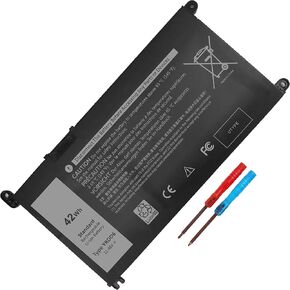 42Wh YRDD6 1VX1H Battery for Dell Inspiron 5482 5485 7586 3583 5491 2-in-1 5591 3310 2-in-1 5593 3493 3593 3793 5480 3582 5581 5590 3584 5493 5585 5594 5598 3501 P93G001 VM732 Vostro 3491 5490 Laptop.