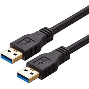 Ruaeoda USB to USB Cable Male to Male 20 ft, Long USB 3.0 Cable A to A for Data Transfer Hard Drive Enclosures, Printer, Modem, Cameras
