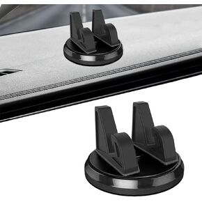 1 PC Car Dashboard Cell Phone Holder for Navigation, 360 Degree Rotatable Metal Vehicle Phone Mount Replacement, Universal Automotive Smartphones Holder for Truck SUV Car (Black)