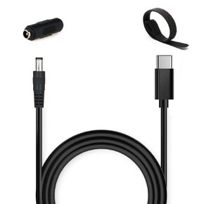 DC 12V 3A Power Adapter Cable USB-C to 5.5mm x 2.1mm Converter Cable for DC12V Devices Like LED Strip Lights CCTV Cameras Studio with PD USB C 65W 100W