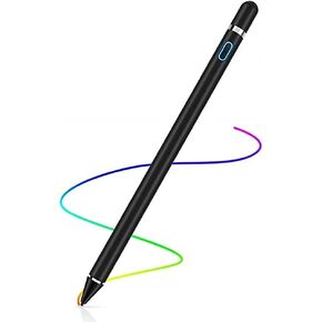 Active Stylus Pencil Compatible for Apple,Stylus Pens for Touch Screens, Capacitive Pencil for Kid Student Drawing, Writing,High Sensitivity,for Touch Screen Devices Tablet,Smartphone (Black)