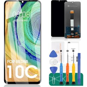 for Xiaomi Redmi 10C LCD Screen Replacement for Redmi 10C Display Digitizer Repari Kits for Xiaomi Poco C40 Touch Screen Assembly Replacement Black 220333QAG 220333QPG