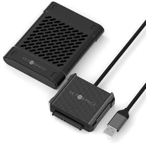 SATA to USB Cable, USB 2.0 to 2.5"SATA III Hard Drive Adapter Kit for External Converter for SSD/HDD Data Transfer,39.3inch