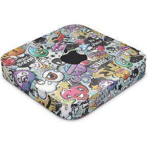 Glossy Glitter Skin Compatible with Apple Mac Mini M2 (2023) - Oddballs - Premium 3M Vinyl Protective Wrap Decal Cover - Easy to Apply | Crafted in The USA by MightySkins