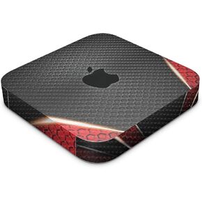 Glossy Glitter Skin Compatible with Apple Mac Mini M2 Pro (2023) - Brown Linen - Premium 3M Vinyl Protective Wrap Decal Cover - Easy to Apply | Crafted in The USA by MightySkins