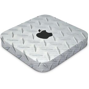 Carbon Fiber Skin Compatible with Apple Mac Mini M2 (2023) - Diamond Plate - Premium 3M Vinyl Protective Wrap Decal Cover - Easy to Apply | Crafted in The USA by MightySkins