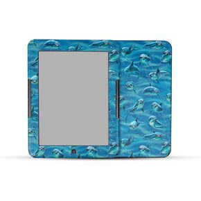 Tablet Skin Compatible with Barnes & Noble Nook GlowLight 4 (2021) - Dolphin Gang - Premium 3M Vinyl Protective Wrap Decal Cover - Easy to Apply | Crafted in The USA by MightySkins