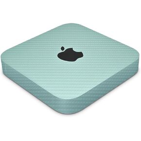 Carbon Fiber Skin Compatible with Apple Mac Mini M2 Pro (2023) - Solid Seafoam - Premium 3M Vinyl Protective Wrap Decal Cover - Easy to Apply | Crafted in The USA by MightySkins