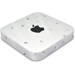 Glossy Glitter Skin Compatible with Apple Mac Mini M2 (2023) - Pixel Pattern - Premium 3M Vinyl Protective Decal Cover - Easy to Apply | Crafted in The USA by MightySkins