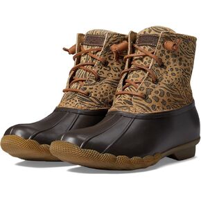 حذاء Sperry النسائي للمياه المالحة، طباعة حيوانات رمادية - - 7.5 M US