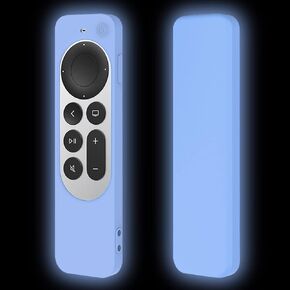 Case Cover Replacement for New Siri 3rd Gen 2022 / 2nd Generation 2021 Apple TV Siri Voice Remote, Silicone Classic Phone-shaped Cover Skin with Lanyard - LEFXMOPHY