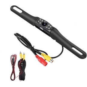 Vehicle Universal Backup Camera -170º Car Rear View Reversing Camera IP68 Waterproof HD 8 Infrared Night Vision LED Lights for rucks/SUV/RV/Pickup/