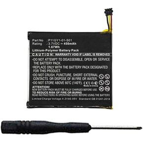 450mAh P11GY1-01-S01, 3701-0001-01 Battery Replacement Compatible with Nest Learning Thermostat T200377, T200477, T200577, T200677, T200777, T200877