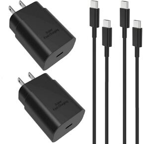 Samsung Super Fast Charging Adapter, 25W USB C Wall Charger with 5FT Type C Cable Compatible Samsung Galaxy S23/S23+/S23 Ultra/S22/S22+/S22 Ultra/S21/S21+/S20/S20+/S10/S10e/S9/Note 20 10 9 8