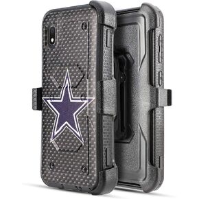 for Samsung Galaxy A10e Case, Heavy Duty Shockproof Built in Screen Full Body Protection Case Cover with Swivel Belt Clip and Kickstand for Samsung Galaxy A10e 5.8inch (Black)