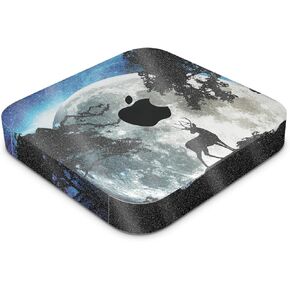 Glossy Glitter Skin Compatible with Apple Mac Mini M2 (2023) - Moonlight Deer - Premium 3M Vinyl Protective Decal Cover - Easy to Apply | Crafted in The USA by MightySkins