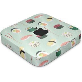 Glossy Glitter Skin Compatible with Apple Mac Mini M2 (2023) - Sushi - Premium 3M Vinyl Protective Wrap Decal Cover - Easy to Apply | Crafted in The USA by MightySkins