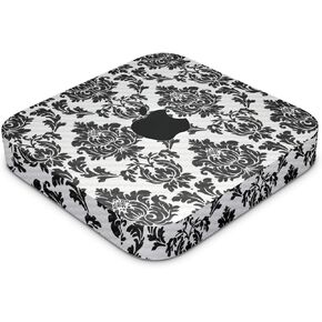 Carbon Fiber Skin Compatible with Apple Mac Mini M2 (2023) - Vintage Damask - Premium 3M Vinyl Protective Decal Cover - Easy to Apply | Crafted in The USA by MightySkins