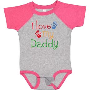 inktastic I Love My Daddy Baby Bodysuit