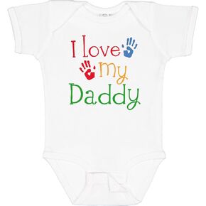 بدلة I Love My Daddy Baby من Inktastic