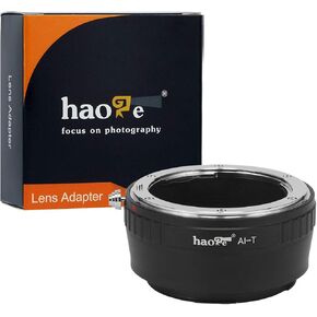 Haoge Manual Lens Mount Adapter for Nikon Nikkor F/AI/AIS/D Lens to Leica L Mount Camera Such as T, Typ 701, Typ701, TL, TL2, CL (2017), SL, Typ 601, Typ601