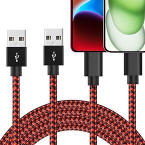 2 Pack 6FT MFi Certified i.Phone Fast Charger Fast Charging Type A to i Phone Cable Compatible withi.Phone 14 13 12 11 Pro Max Xr Xs 8 and More