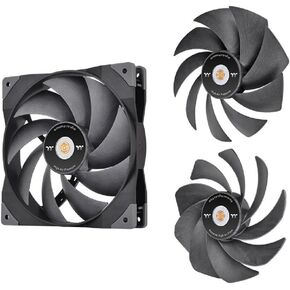 Thermaltake SWAFAN GT14 PC Cooling Fan, 3 Types of Detachable Fan Blades, High Pressure/High Air Flow/Reversed (Single Fan Pack) CL-F157-PL14BL-A